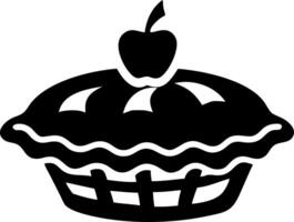 Illustration of Apple Pie with Topping Perfect for Bakery Logos and Food Designs vector