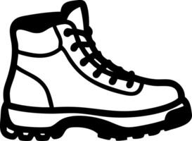 Illustration Hiking Boot for Outdoor Adventure and Design Projects vector