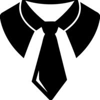 Illustration of Formal Suit and Tie Silhouette for Business Branding and Design vector