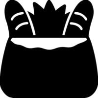 Silhouette Maneki Neko Cat for Design and Decoration Projects vector