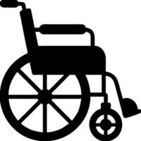 Silhouette of Wheelchair for Accessibility Design and Healthcare Projects vector