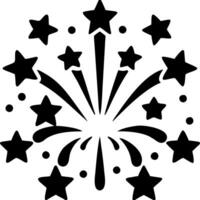 Starburst Firework Display Celebration Design for Art and Craft Projects vector