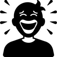 Smiling Face Expressing Joy Emoji Illustration for Fun Designs vector