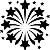 Starburst Firework Design for Celebration Decorations and Craft Projects vector