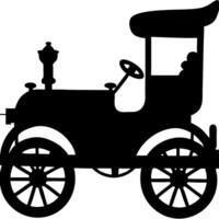 Vintage Car Silhouette for Retro Design and Art Projects vector