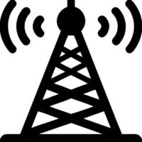 Wireless Communication Antenna for Technology and Networking Applications vector