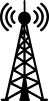 Wireless Communication Radio Tower for Technology Design and Illustrations vector