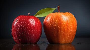 texture comparing apples to oranges photo
