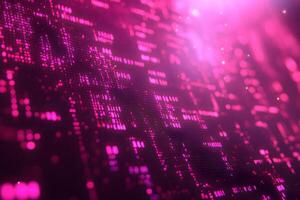 Digital Matrix Futuristic Abstract Pink Technology Background for Design photo