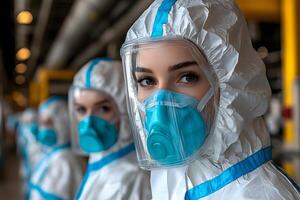 Protective Gear and Preparedness in a High-Risk Workplace Setting photo