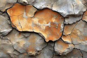 Weathered Texture of Cracked Wall for Backgrounds or Design Projects photo