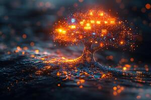 Digital Tree of Knowledge Concept for Technology and Innovation Designs photo