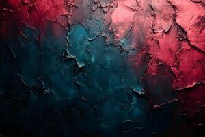 Textured Abstract Art with Red and Blue Tones for Creative Design Projects photo