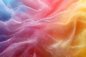 Abstract Cosmic Waves with Colorful Gradient and Sparkling Stars photo