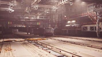 Cargo terminal operations at a large space station during a busy shift video