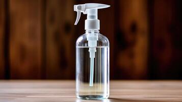 disinfection sanitizer bottle photo