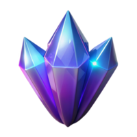 Luminous Crystal Cluster A 3D Render of Sparkling Gemstones png
