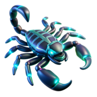 Cybernetic Scorpion 3D Render png