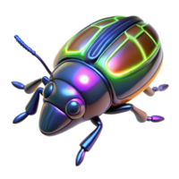 Cybernetic Insect 3D Render of a Futuristic Beetle png