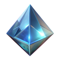 Luminous Glass Pyramid A 3D Render of a Sparkling, Crystalline Structure png