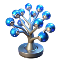 Futuristic Speaker Tree A Network of Illuminated Audio Globes png