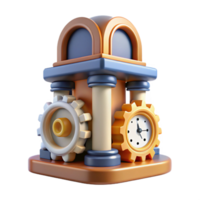 Time Management System Efficient Workflow Clockwork Precision png