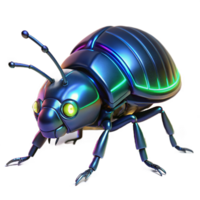 Cybernetic Insect A 3D Model of a Futuristic Metallic Bug png