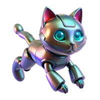 Robotic Kitten A 3D Model of a Futuristic Feline png