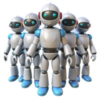 Team of Robots Collaborative AI, Futuristic Technology, and Automation png