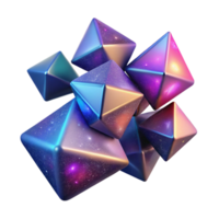 Cosmic Geometry A 3D Render of Interlocking Prisms png