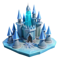 Ice Castle 3D Model png