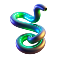 Abstract 3D Neon Tube png