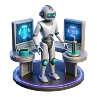Robot in Lab AI Research Automation png