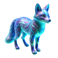 Luminous Fox A Digital Art Creation of a Mystical Creature png
