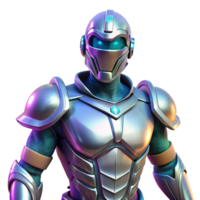 Futuristic Armored Combatant A 3D Render of a Sci Fi Warrior png