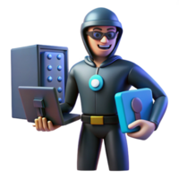 Cybersecurity Hacker Data Breach, Digital Theft, System Security, Online Privacy, Computer Crime, 3D Render, Encryption, Password Protection, Network Security, Vulnerability png