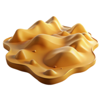 Abstract Desert Landscape 3D Render png