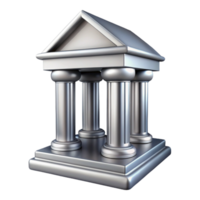 Classical Architecture A 3D Model of a Tetrastyle Temple png
