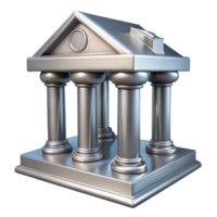 Classic Architecture Columns A 3D Model of a Greco-Roman Temple png