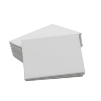 Stack of Blank Papers Ready for Printing or Design png