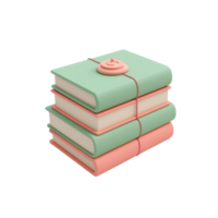 pilha do pastel livros amarrado com corda png