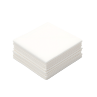 Stack of White Paper Napkins Clean Soft Tissues png