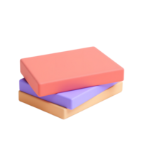 Pastel Color Blocks Stack Minimalist Product Display png