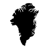 Illustration a map of Greenland territories. White flat design isolated on a white background. Highly detailed illustration vector