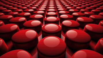 grid 3d red button photo