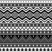 Tribal striped seamless pattern. Aztec geometric black white background. Can be used in fabric design for clothes, accessories, decorative paper, wrapping, web design vector