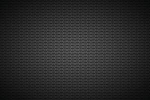 Perforated black metallic background, metal texture, simple illustration, circle, rounded rectangle and oval perforated vector