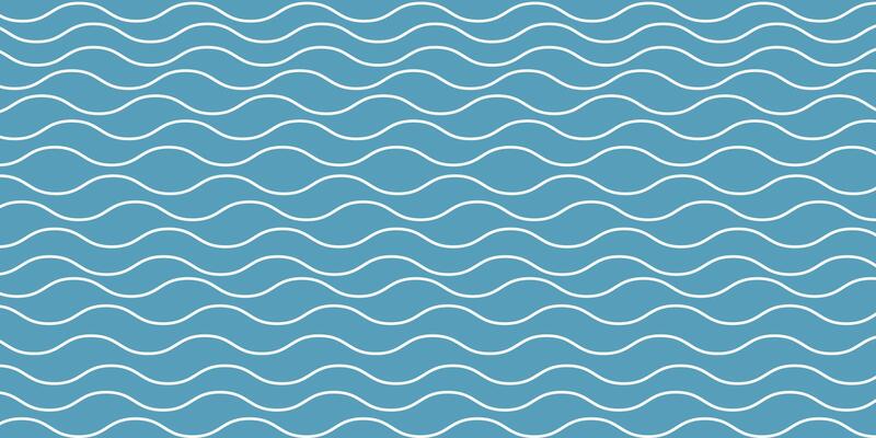 Blue abstract wave pattern. Curve outline print. Striped endless texture. minimalistic vintage background with wavy lines