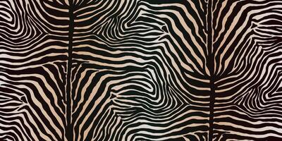 Zebra Animal Stripe Seamless Pattern. Dark Gradient Mammal Background vector