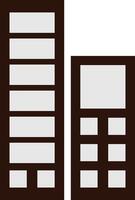 Minimalist Building Icon Design Unique vector